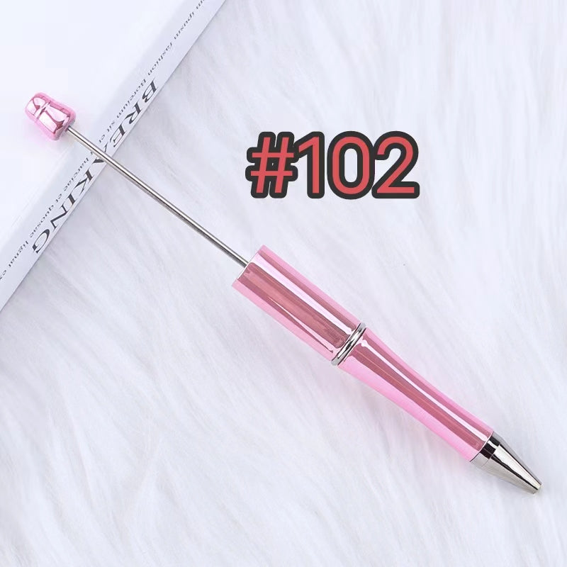 6pcs solid color beadable mentilic pens