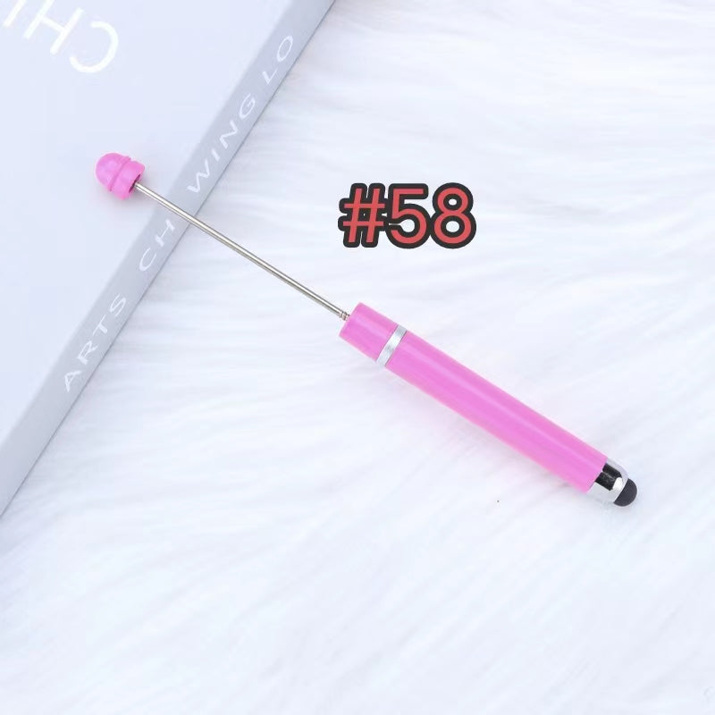 3pcs plastic solid color ipad beadable pens