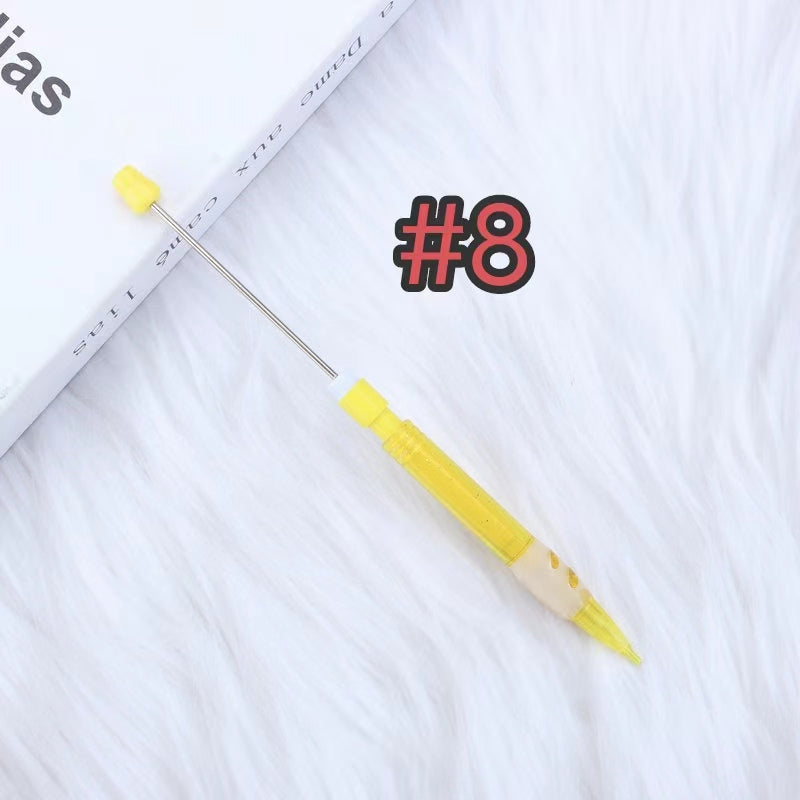 7pcs solid color beadable pencil