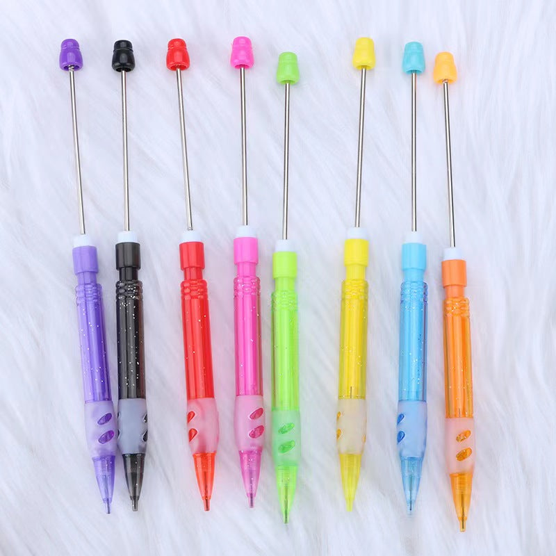 7pcs solid color beadable pencil