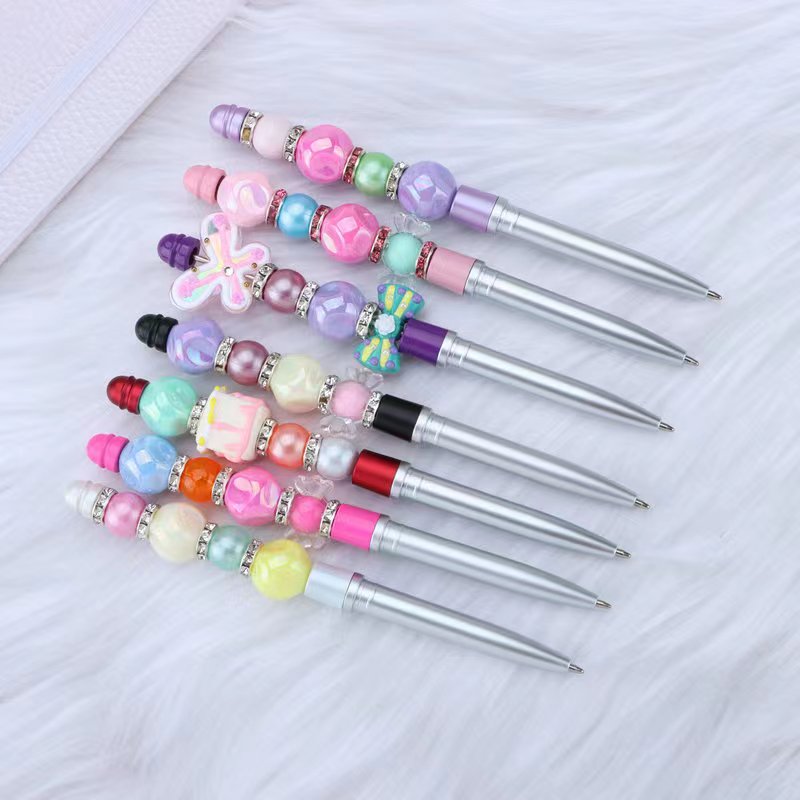 3pcs plastic solid color ipad beadable pens