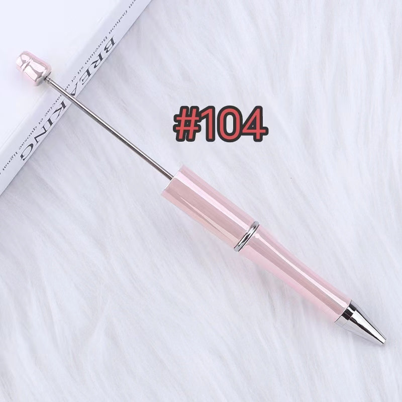 6pcs solid color beadable mentilic pens
