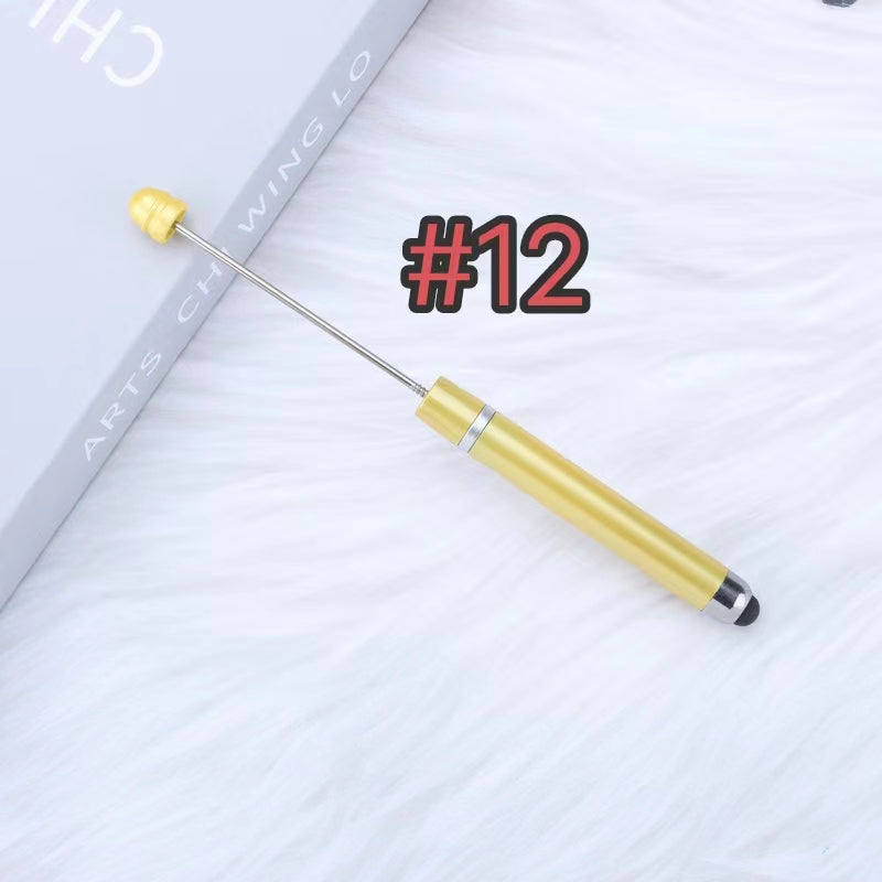 3pcs plastic solid color ipad beadable pens