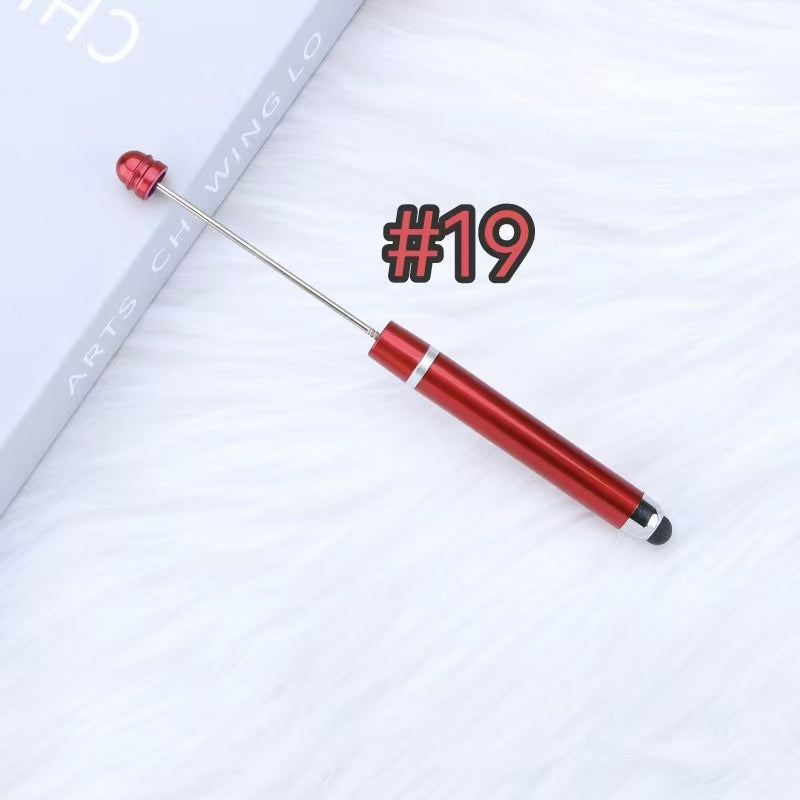 3pcs plastic solid color ipad beadable pens