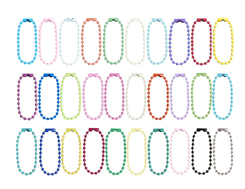 Color wave bead chain