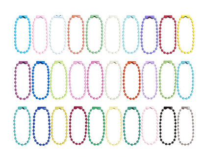 Color wave bead chain