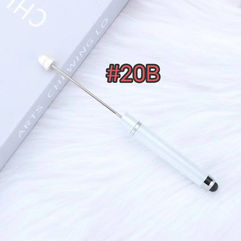 3pcs plastic solid color ipad beadable pens