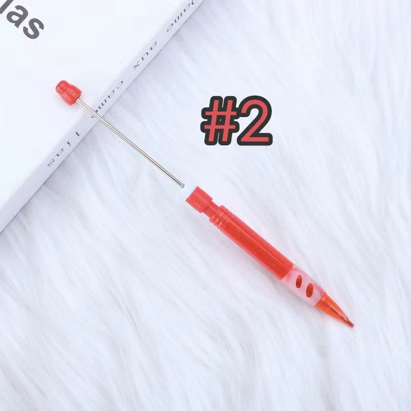 7pcs solid color beadable pencil