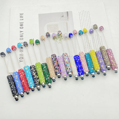 AB Colorful Stylus Full Diamond Beadable Pens
