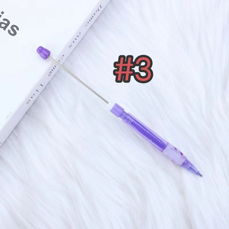 7pcs solid color beadable pencil