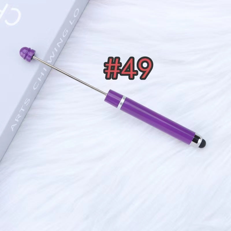 3pcs plastic solid color ipad beadable pens