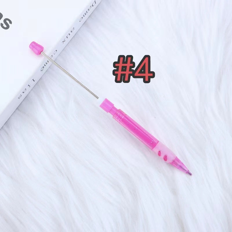 7pcs solid color beadable pencil