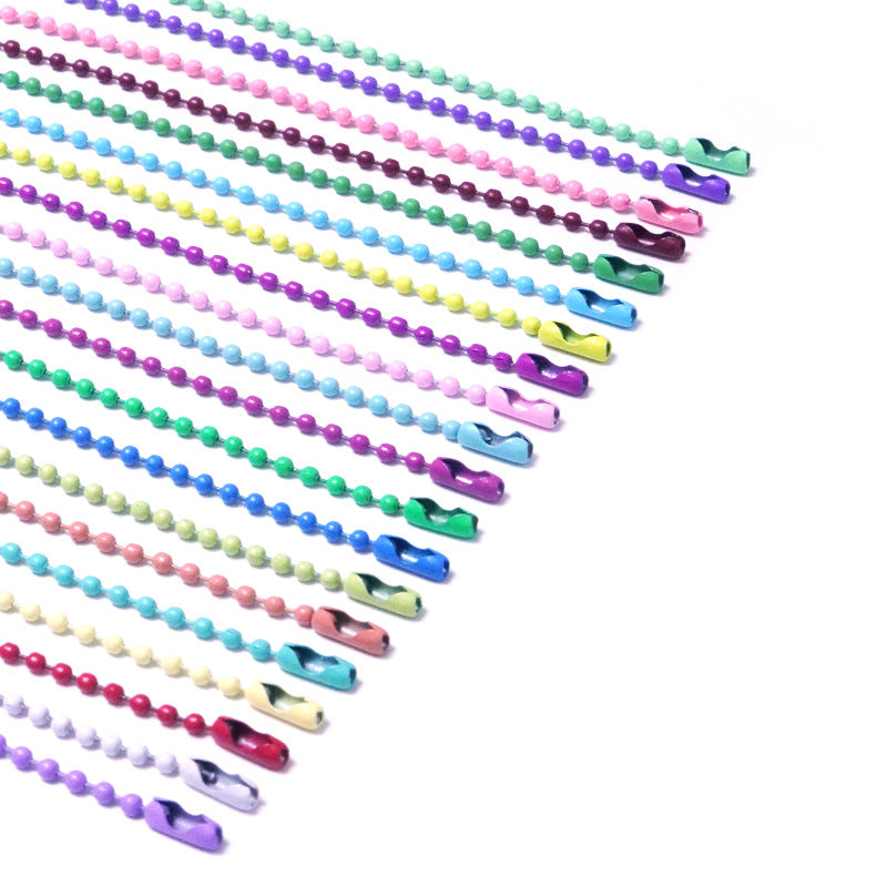 Color wave bead chain