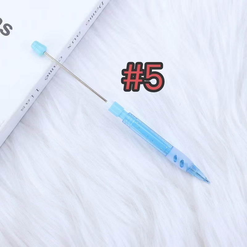 7pcs solid color beadable pencil