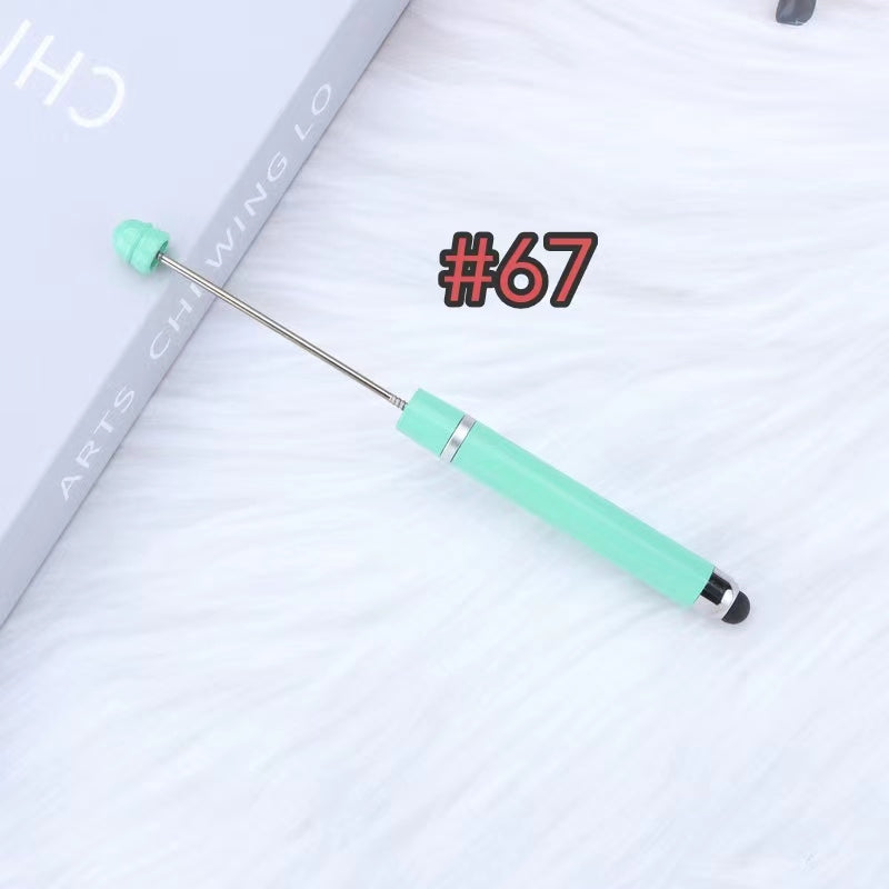 3pcs plastic solid color ipad beadable pens
