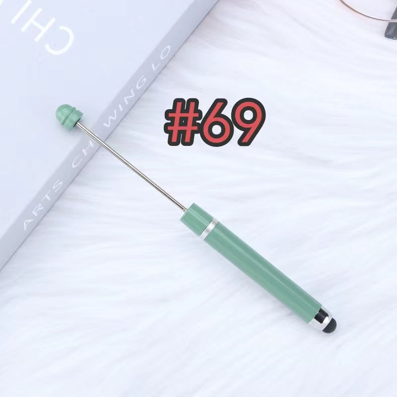3pcs plastic solid color ipad beadable pens