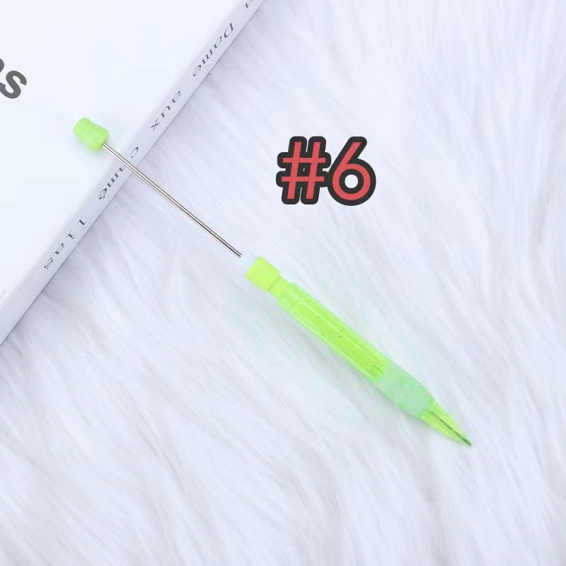 7pcs solid color beadable pencil