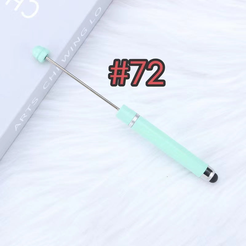 3pcs plastic solid color ipad beadable pens