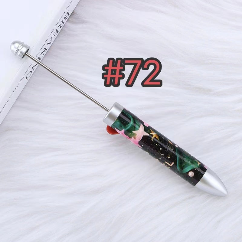 3pcs solid color beadable heartful pens 7different color ink in one pen