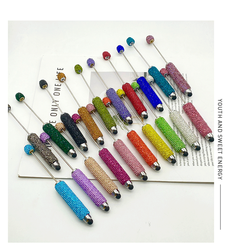 Stylus Full Diamond Beadable Pens