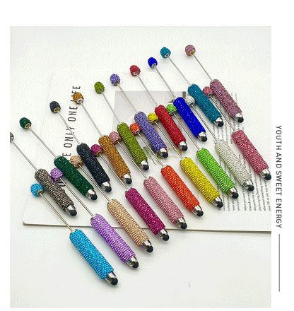 Stylus Full Diamond Beadable Pens