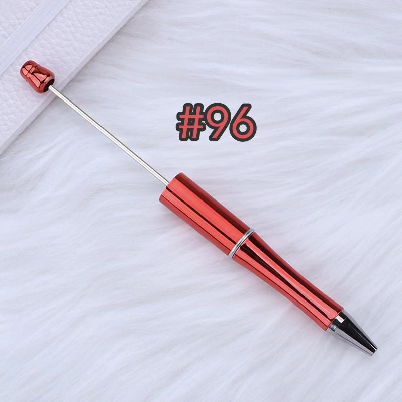 6pcs solid color beadable mentilic pens