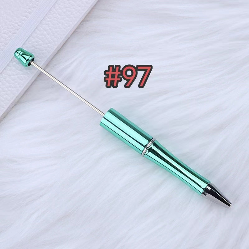 6pcs solid color beadable mentilic pens