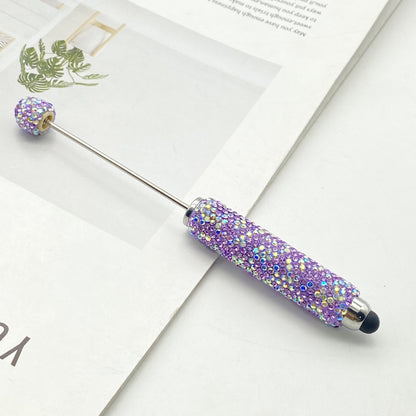 AB Colorful Stylus Full Diamond Beadable Pens