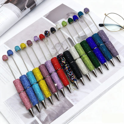 Solid Color Full Diamond Beadable Pens