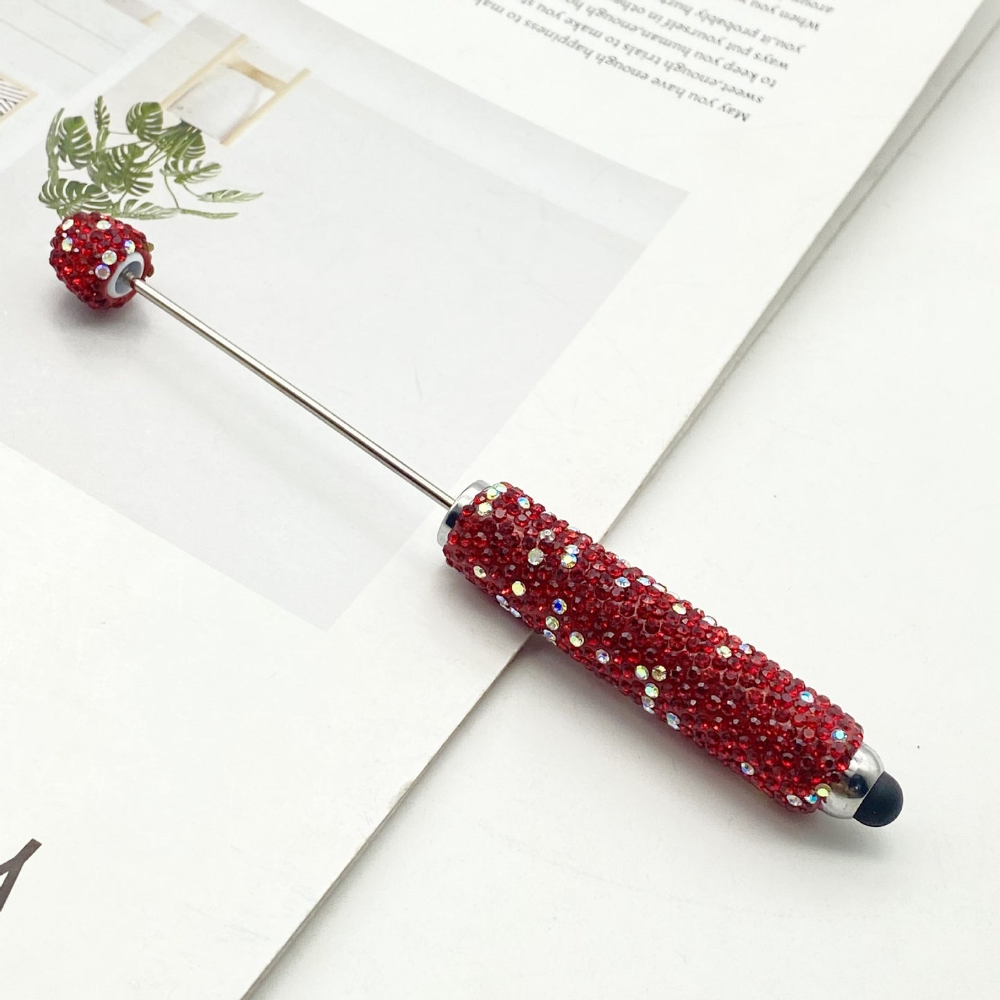 AB Colorful Stylus Full Diamond Beadable Pens