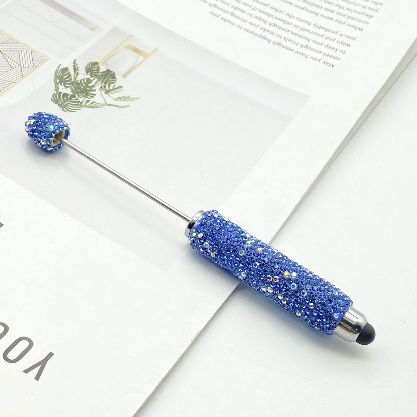 AB Colorful Stylus Full Diamond Beadable Pens