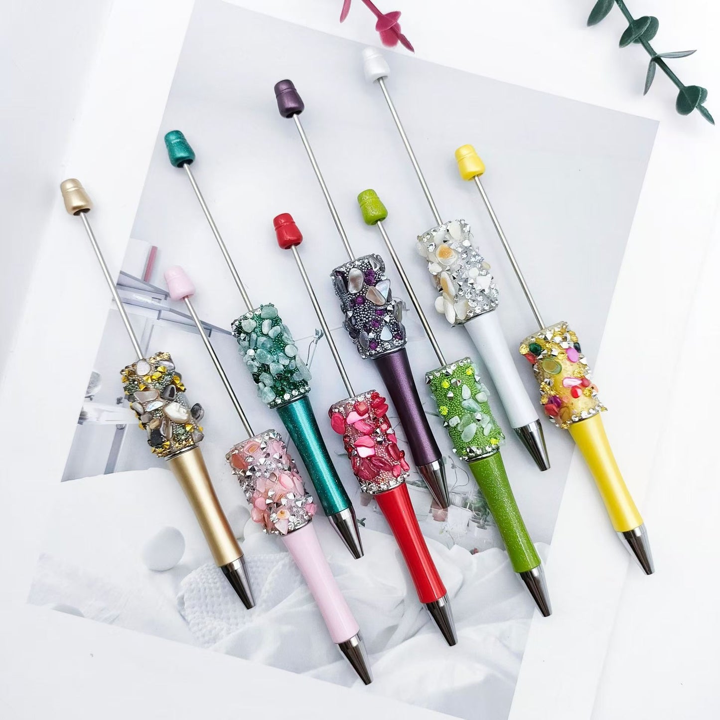 2pcs fancy beadable pens