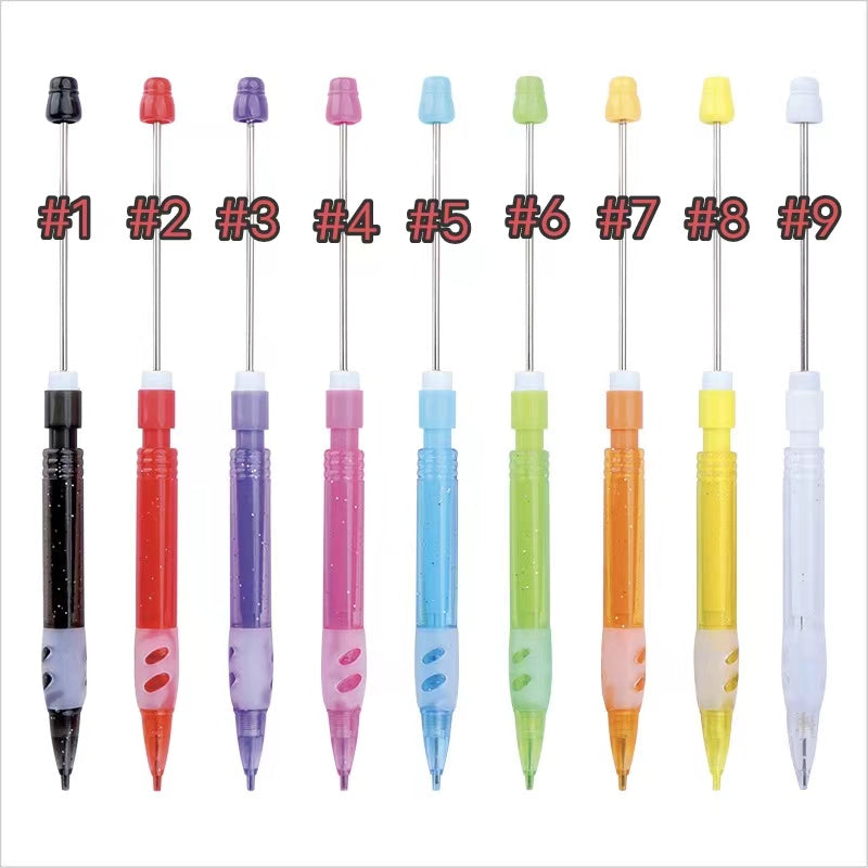 7pcs solid color beadable pencil