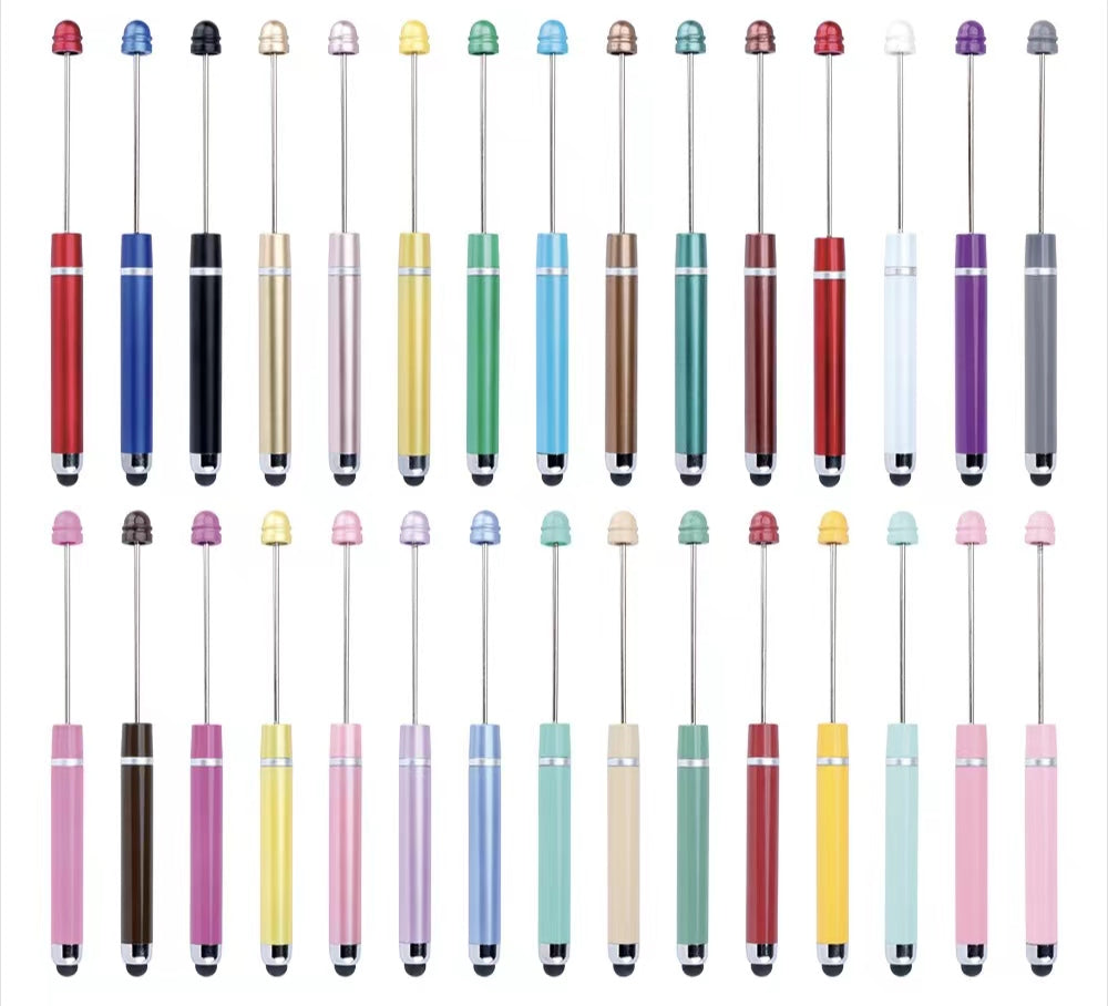 3pcs plastic solid color ipad beadable pens