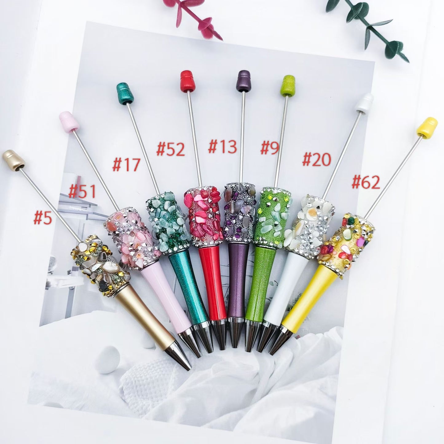 2pcs fancy beadable pens