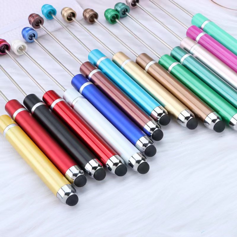 3pcs plastic solid color ipad beadable pens