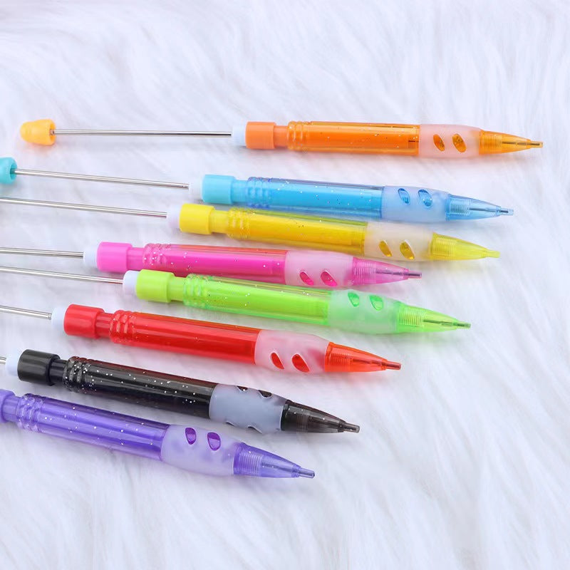 7pcs solid color beadable pencil