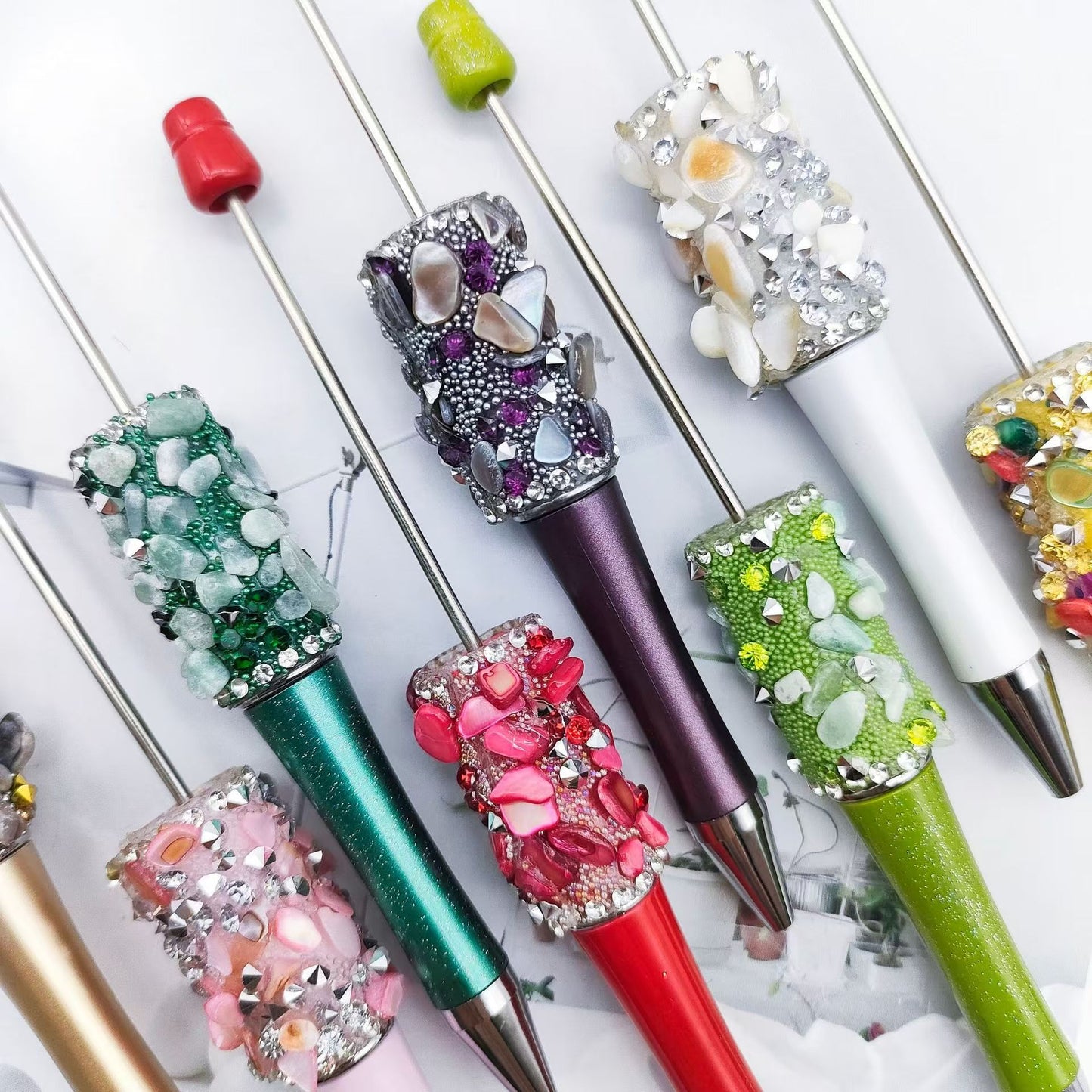 2pcs fancy beadable pens