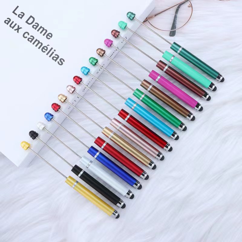 3pcs plastic solid color ipad beadable pens